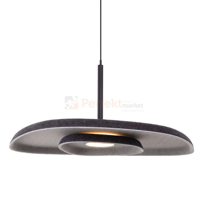 Lampa wisząca LED DEUX P0560 Maxlight czarno szara filcowa 4 perfektmarket.webp