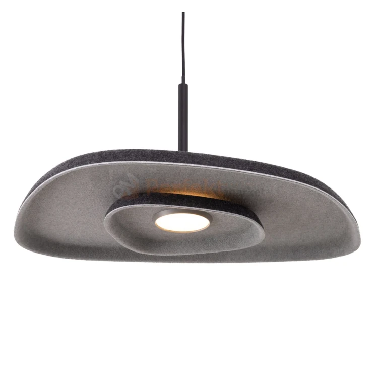Lampa wisząca LED DEUX P0560 Maxlight czarno szara filcowa perfektmarket.webp