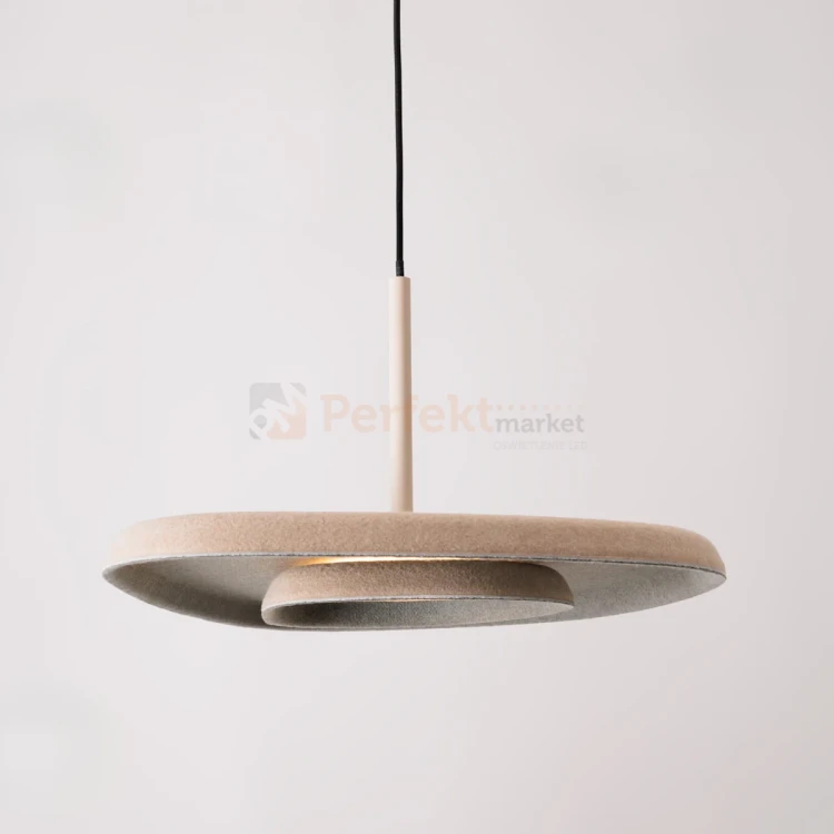 Lampa wisząca LED DEUX P0561 Maxlight kremowo szara filcowa 2 perfektmarket.webp
