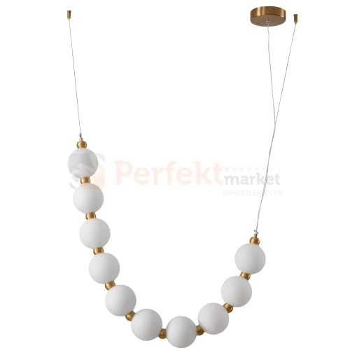 Lampa wisząca LED CORALLI S biało-mosiężna szklane kule 1 perfektmarket.webp