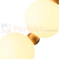 Lampa wisząca LED CORALLI S biało-mosiężna szklane kule 2 perfektmarket.webp