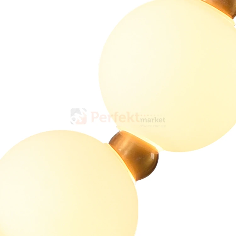 Lampa wisząca LED CORALLI S biało-mosiężna szklane kule 2 perfektmarket.webp