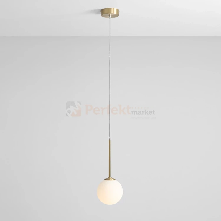 lampa wisząca szklana kula mosiądz BOSSO XS 14 cm Aldex 1 perfektmarket.webp
