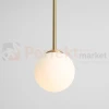 lampa wisząca szklana kula mosiądz BOSSO XS 14 cm Aldex perfektmarket.webp
