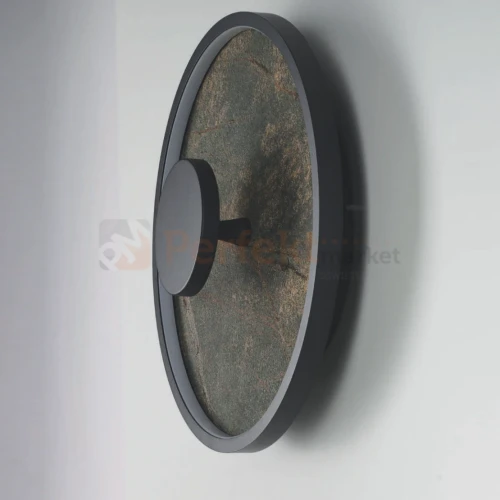lampa ścienna OWLEN koło ring czarna kamień azzardo AZ5617 3 perfektmarket.webp