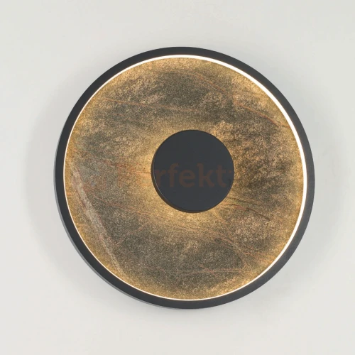 lampa ścienna OWLEN koło ring czarna kamień azzardo AZ5617 aranżacja perfektmarket.webp