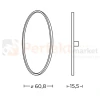 lampa ścienna koło ring czarna kamień azzardo AZ5618 wymiary perfektmarket.webp