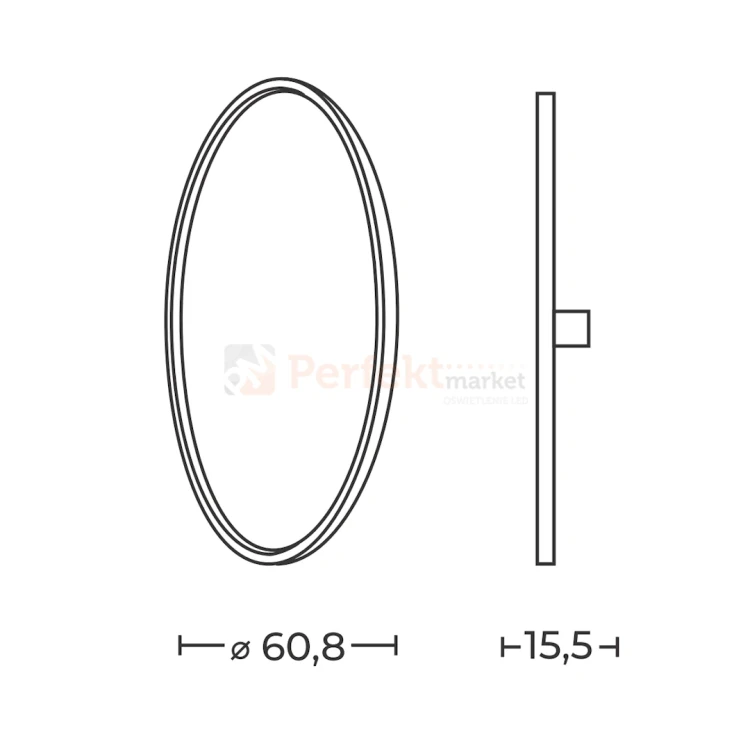 lampa ścienna koło ring czarna kamień azzardo AZ5618 wymiary perfektmarket.webp