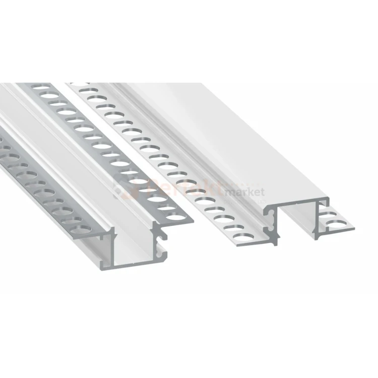 profil do szpachlowania do LED dobrej jakości MONO na jeden pasek LED biały z perforacją perfektmarket olsztyn 2.webp