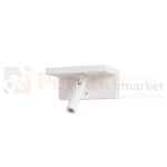 kinkiet ścienny LED HYLLA WALL z ładowarką indukcyjną biały AZ5911 perfektmarket.webp