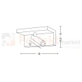 kinkiet ścienny LED HYLLA WALL z ładowarką indukcyjną wymiary perfektmarket.webp