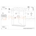 Lampa wisząca LED TUULA M biała 100 cm 3000K Thoro TH.159 montaż perfektmarket.webp