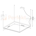 Lampa wisząca LED NELYA L 110cm Thoro wymiary perfektmarket.webp