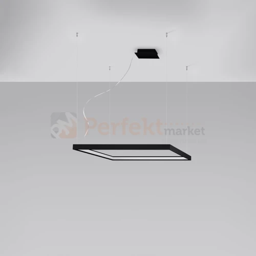 Lampa wisząca LED NELYA M czarna 80cm Thoro 1 perfektmarket.webp