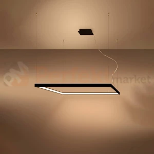 Lampa wisząca LED NELYA L czarna 110 cm 3000K Thoro TH.154