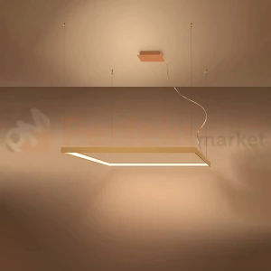 Lampa wisząca LED NELYA L złota 110 cm 3000K Thoro TH.155