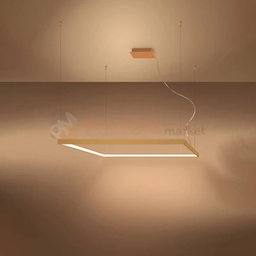 Lampa wisząca LED NELYA L 3000K złota 110cm Thoro TH.155 perfektmarket.webp