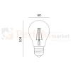 zarówka led planty do wzrostu roślin E27 8W filament perfektmarket wymiary olsztyn.webp