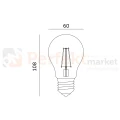 zarówka led planty do wzrostu roślin E27 8W filament perfektmarket wymiary olsztyn.webp