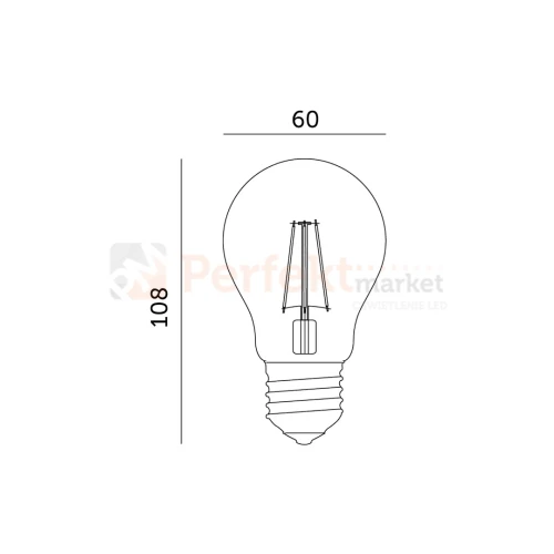 zarówka led planty do wzrostu roślin E27 8W filament perfektmarket wymiary olsztyn.webp