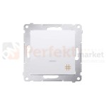 DW7L.01/11 Simon 54 Łącznik podświetlany z podświetleniem krzyżowy biały bez ramki perfektmarket
