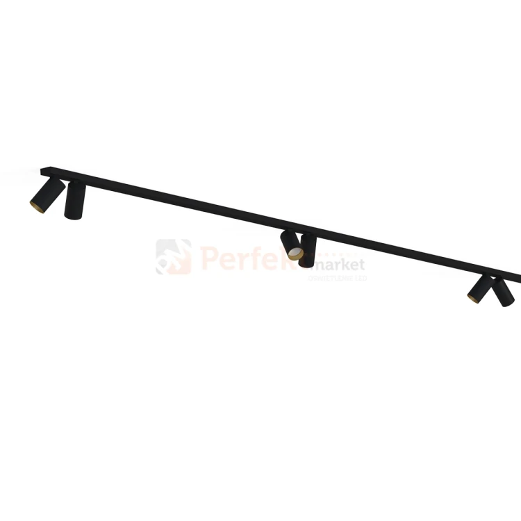 Lampa sufitowa na listwie szynie MONO czarno złota VIII 2x200cm 7701 1 Nowodvorski.webp