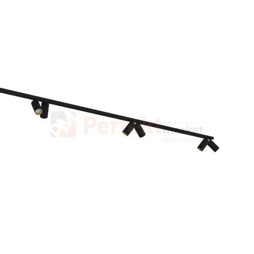 Lampa sufitowa na listwie szynie MONO czarno złota VIII 2x200cm 7701 2 Nowodvorski.webp