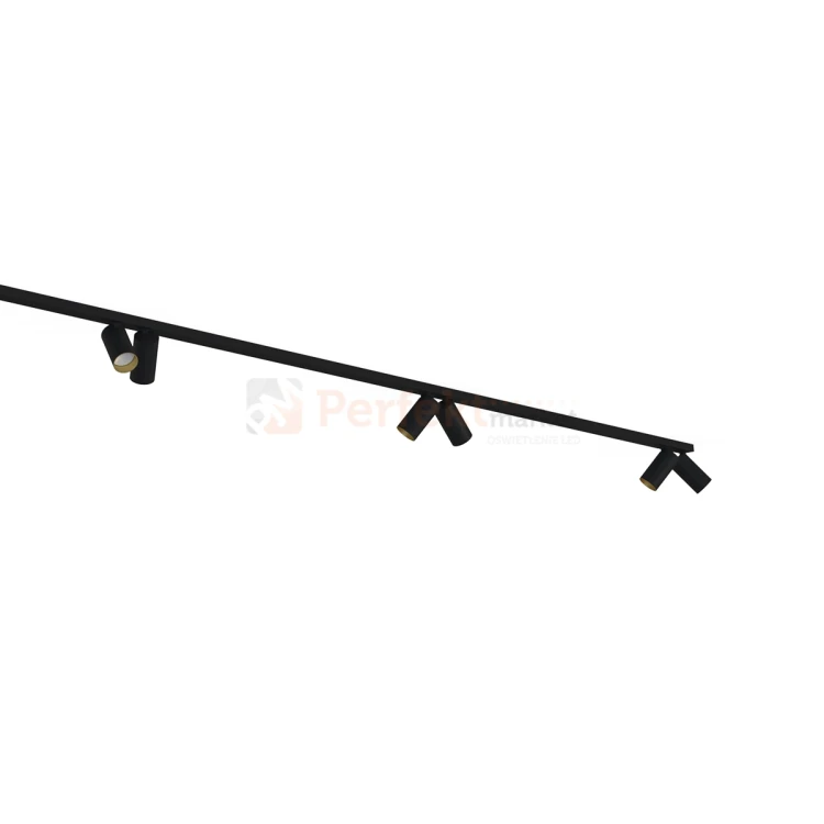 Lampa sufitowa na listwie szynie MONO czarno złota VIII 2x200cm 7701 2 Nowodvorski.webp