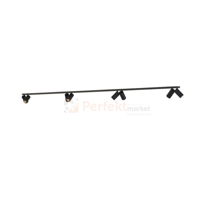 Lampa sufitowa na listwie szynie MONO czarno złota VIII 2x200cm 7701 3 Nowodvorski.webp