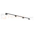Lampa sufitowa na listwie szynie MONO czarno złota VIII 2x200cm 7701 Nowodvorski.webp