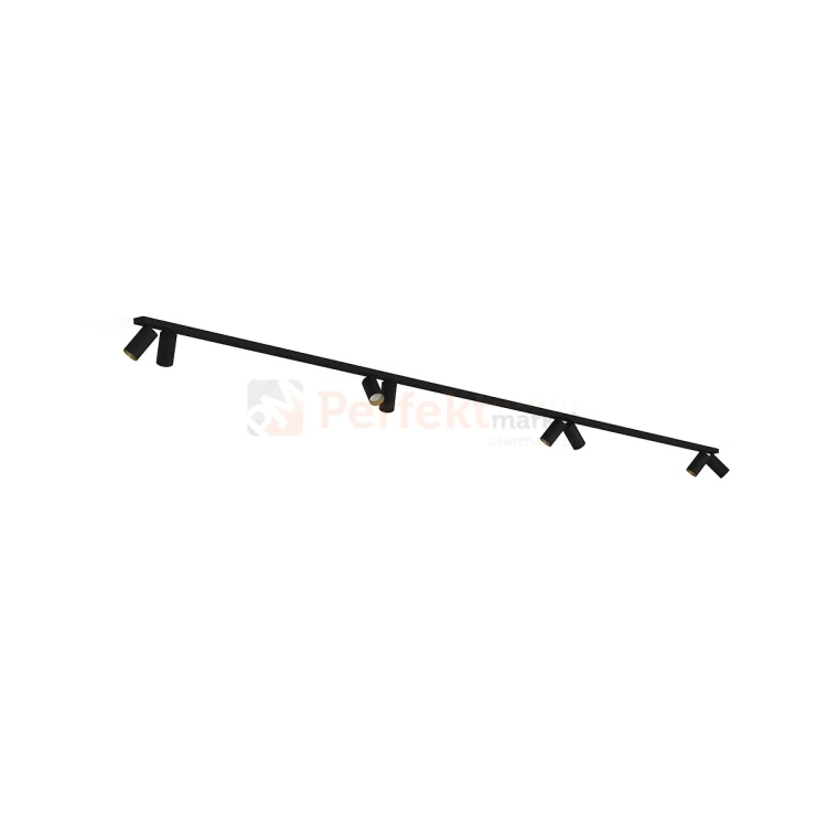 Lampa sufitowa na listwie szynie MONO czarno złota VIII 2x200cm 7701 Nowodvorski.webp