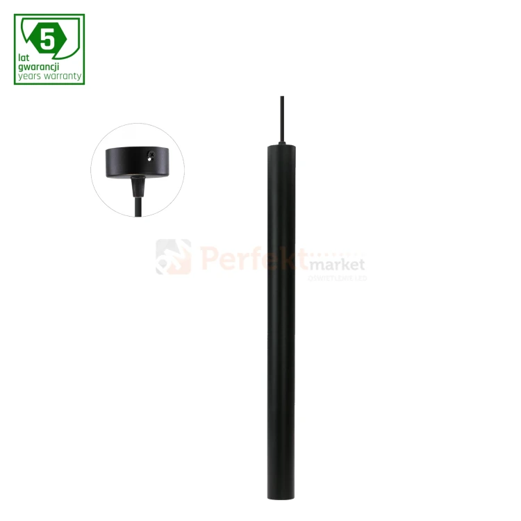 oprawa wisząca tuba wąska MADARA SLIM MR11 GU10 czarna perfektmarket.webp