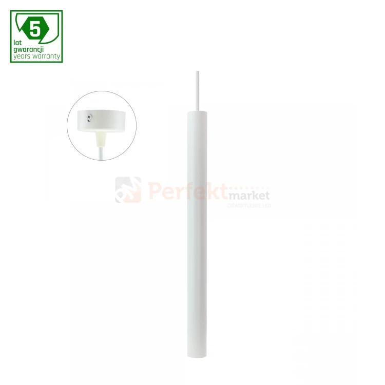 oprawa wisząca tuba wąska MADARA SLIM MR11 GU10 biała perfektmarket.webp