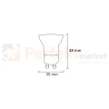 żąrówka led GU11 GU10 mr11 mała 230V spectrumLED wymiary perfektmarket.webp