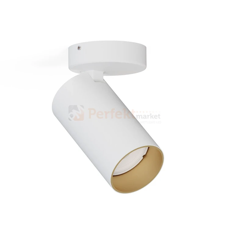 Lampa sufitowa spot regulowany MONO I biało złota 7771 perfektmarket.webp