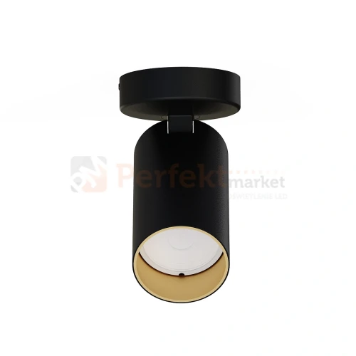 Lampa sufitowa spot regulowany MONO I czarno złoty 7763 1 perfektmarket.webp