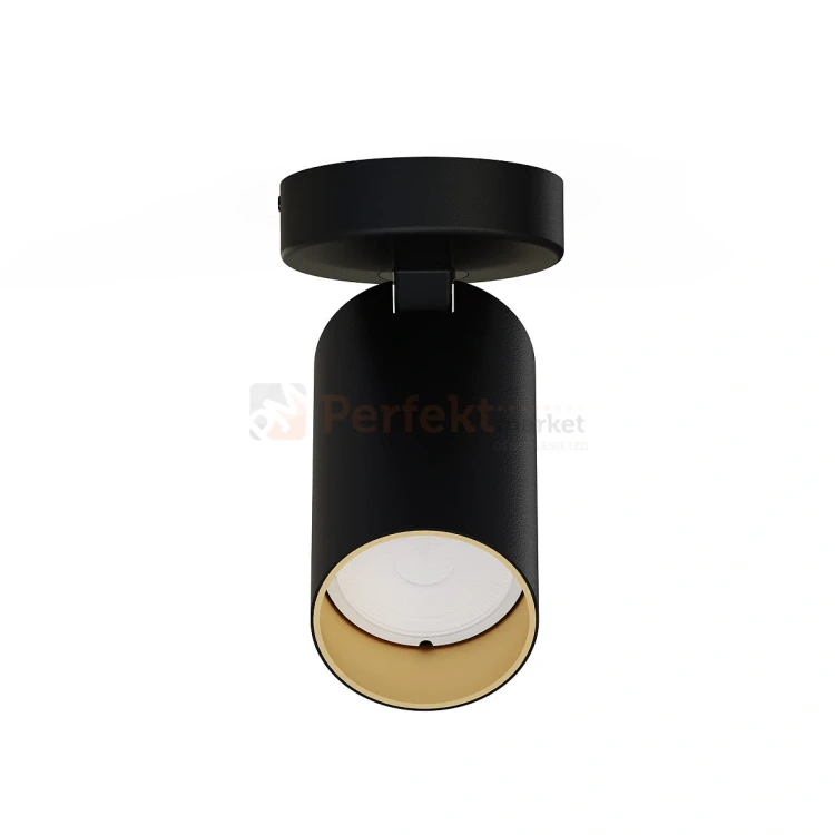 Lampa sufitowa spot regulowany MONO I czarno złoty 7763 1 perfektmarket.webp