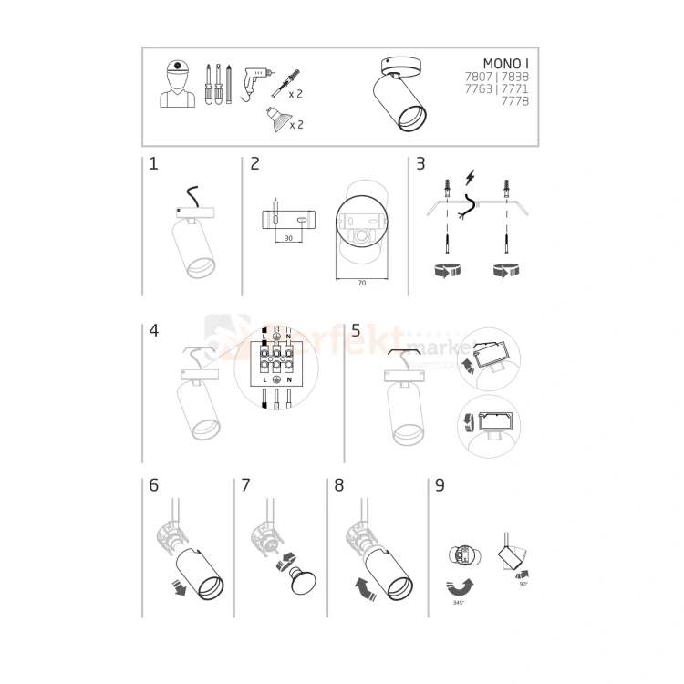 lampa sufitowa MONO I montaż perfektmarket.webp