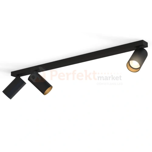 Lampa sufitowa spot regulowany listwa MONO III czarno złota 7767 3 perfektmarket.webp
