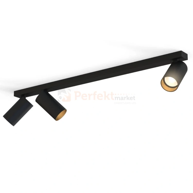 Lampa sufitowa spot regulowany listwa MONO III czarno złota 7767 3 perfektmarket.webp