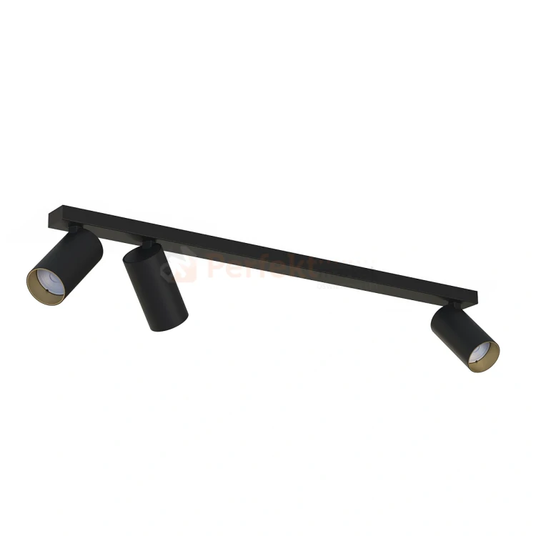 Lampa sufitowa spot regulowany listwa MONO III czarno złota 7767 perfektmarket.webp