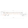 Lampa sufitowa spot regulowany MONO III wymiary perfektmarket.webp