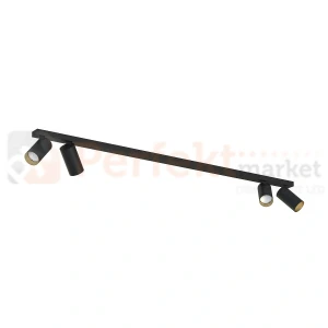 Lampa sufitowa spot regulowany MONO IV czarno złoty 7768