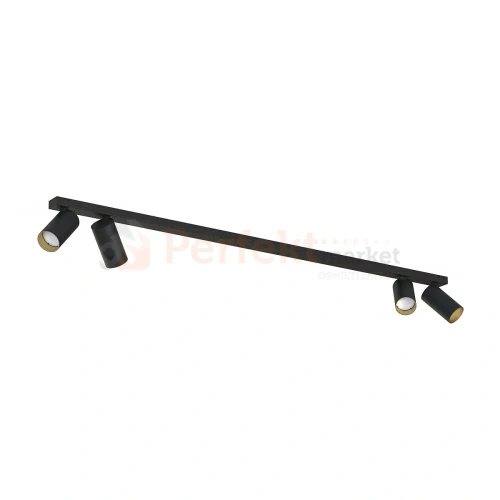 Lampa sufitowa spot regulowany listwa MONO IV czarno-złota 7768 perfektmarket.webp