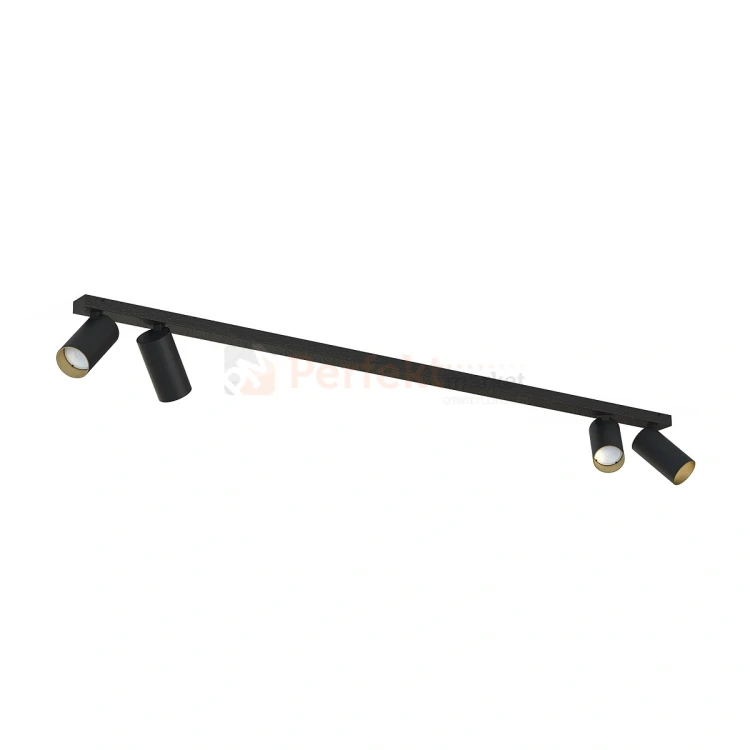 Lampa sufitowa spot regulowany listwa MONO IV czarno-złota 7768 perfektmarket.webp