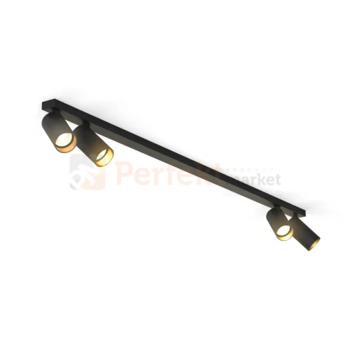 Lampa sufitowa spot regulowany listwa MONO IV czarno-złota 7768 1 perfektmarket.webp