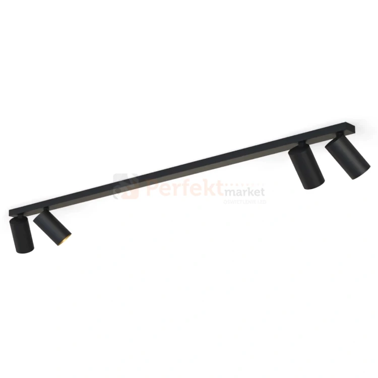 Lampa sufitowa spot regulowany listwa MONO IV czarno-złota 7768 2 perfektmarket.webp