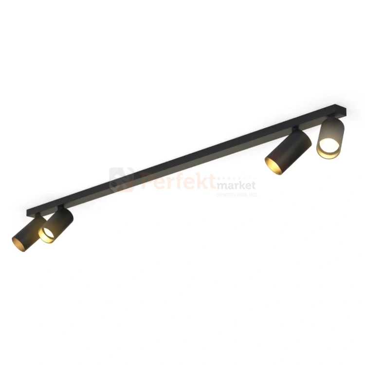 Lampa sufitowa spot regulowany listwa MONO IV czarno-złota 7768 3 perfektmarket.webp