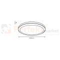 plafon LED VERA IP65 24W EKP0472 biały 4000K wymiary perfektmarket.webp