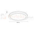 Plafon LED IP54  Marlon 12W 4000K Czarny IP54 wymiary perfektmarket.webp